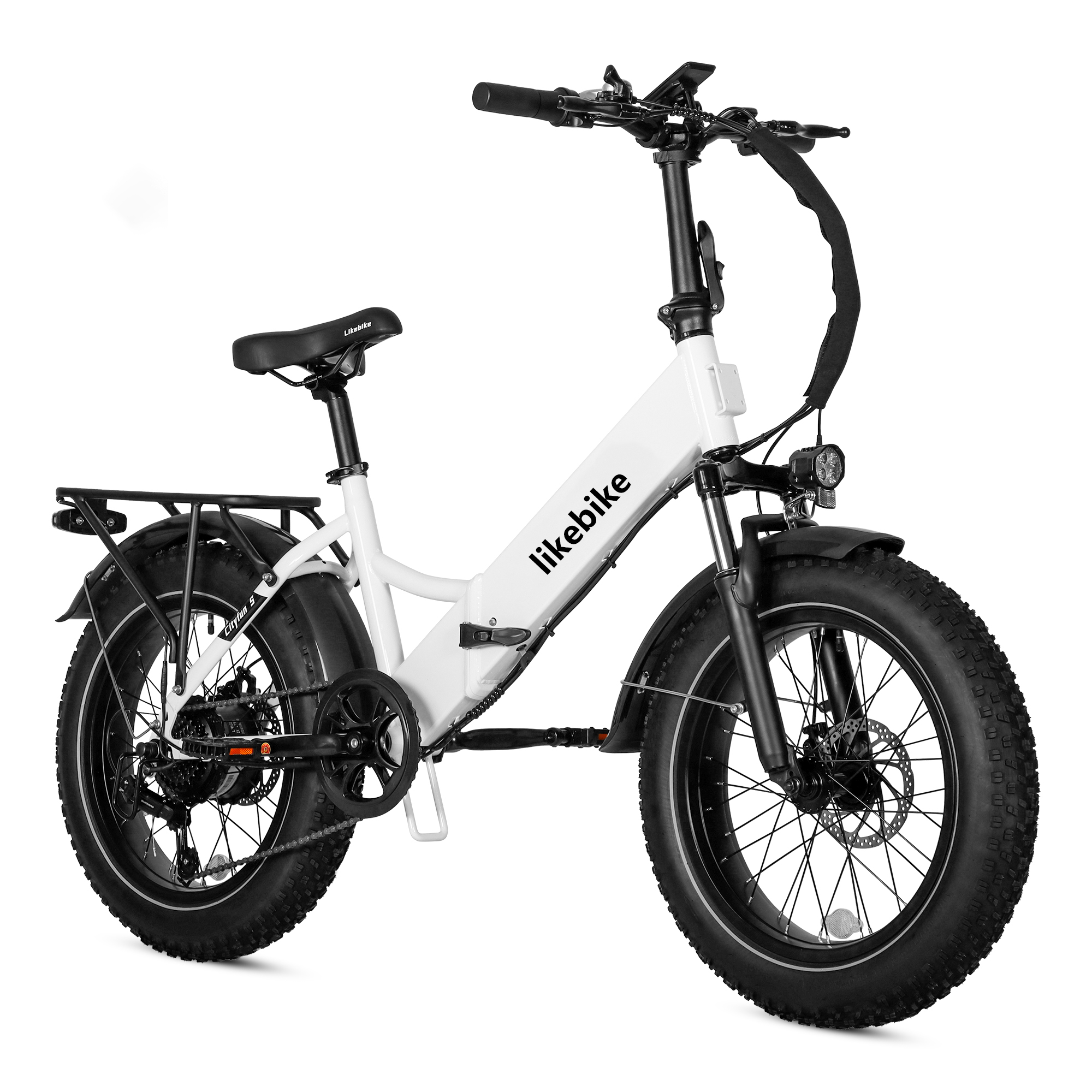Bicicleta Elétrica Dobrável Cityfun S para Adultos, Ideal para Deslocamentos Urbanos, Motor de 500W, Velocidade Máxima 32 km/h, Autonomia de 46 km, Pneus Antiderrapantes de 20 Polegadas