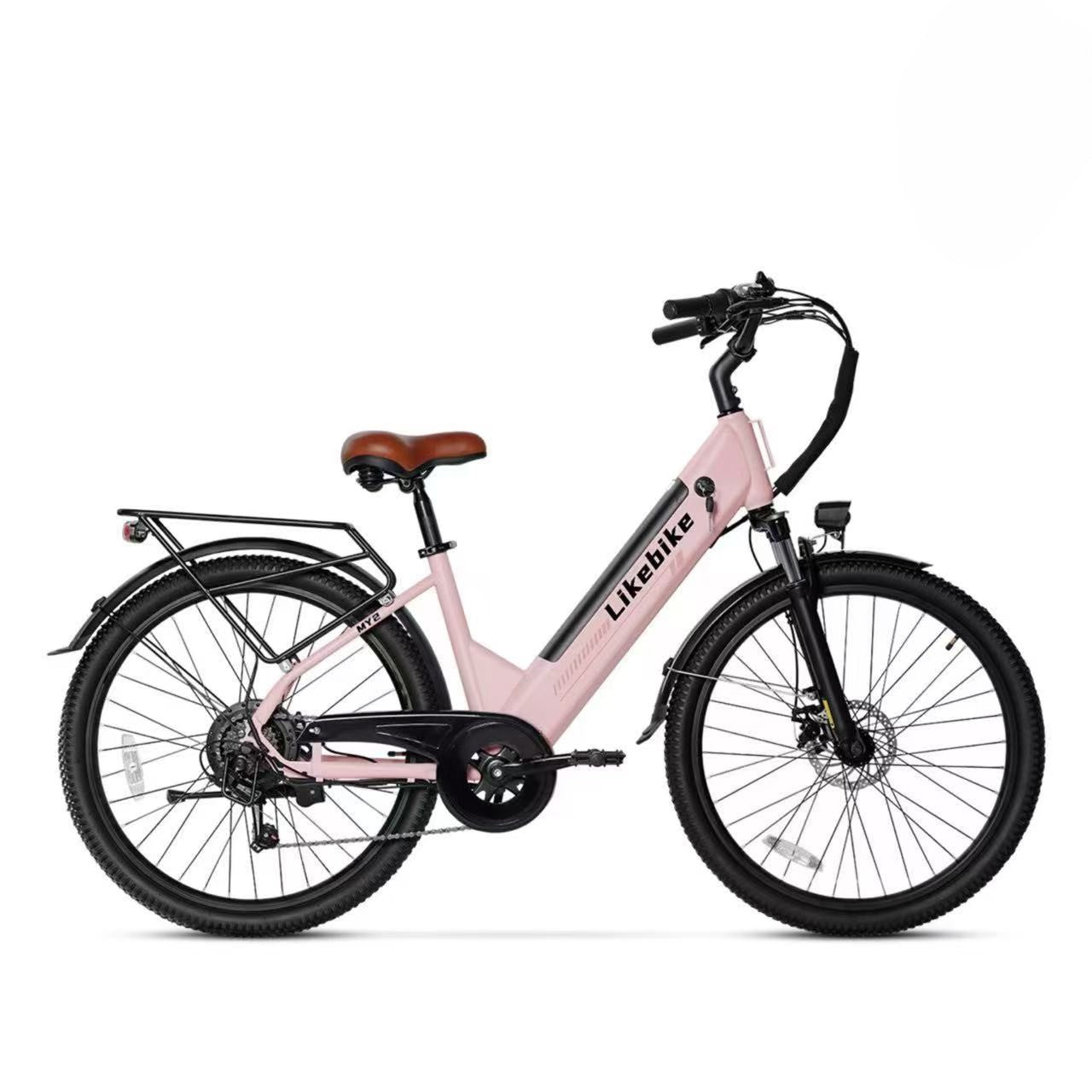 Bicicleta Elétrica Likebike MY2 Modelo Passante 26 Polegadas para Adultos, E-bike de Deslocamento Diário