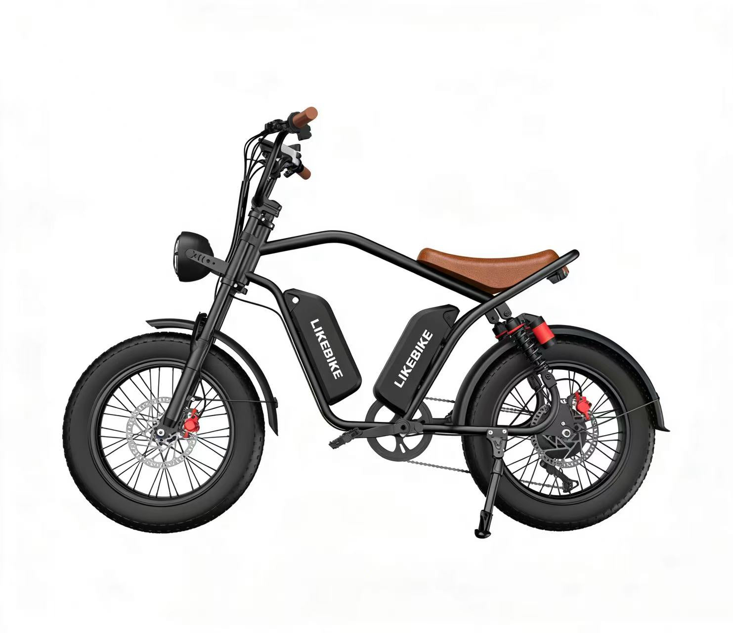 Bicicleta elétrica retrô Likebike U13pro, dupla bateria, longa autonomia