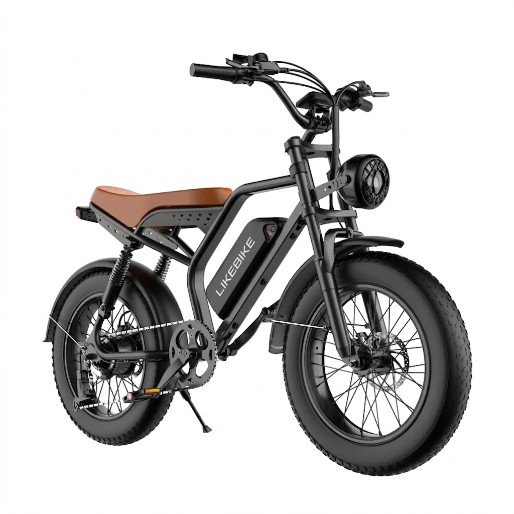 LikeBike Bicicleta Elétrica U11 com Pneus Largos e Alta Autonomia