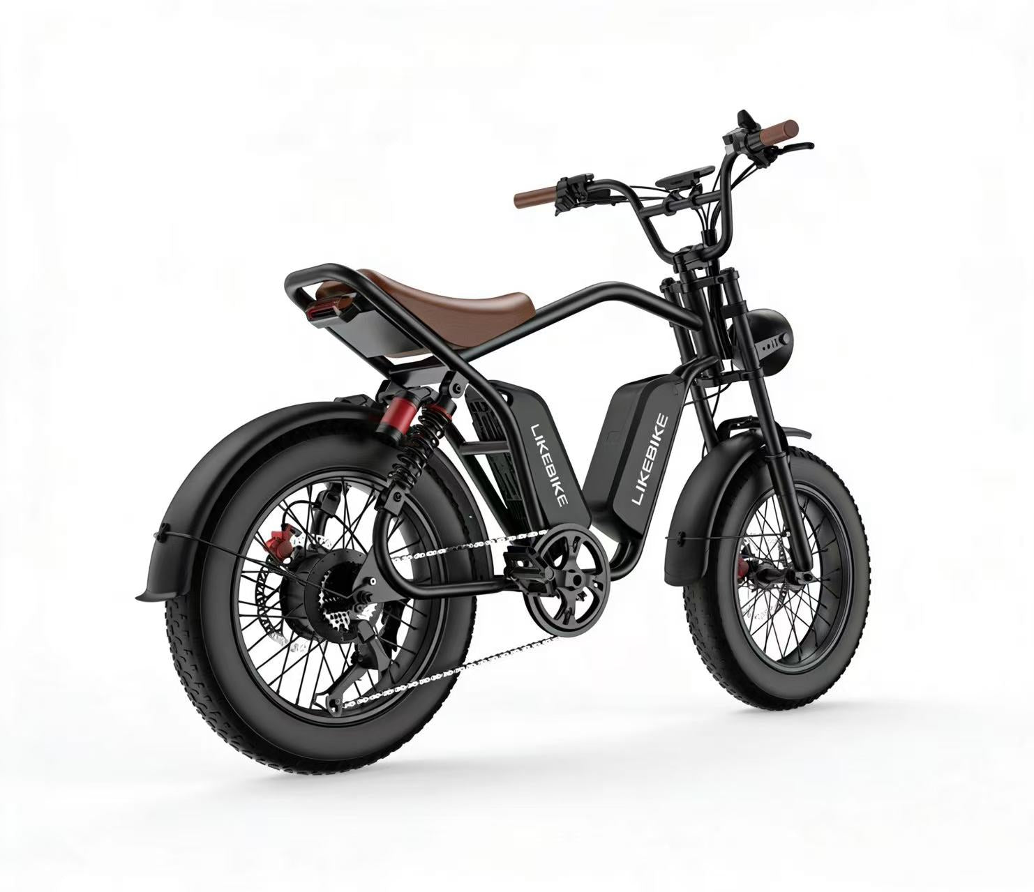 Bicicleta elétrica retrô Likebike U13pro, dupla bateria, longa autonomia