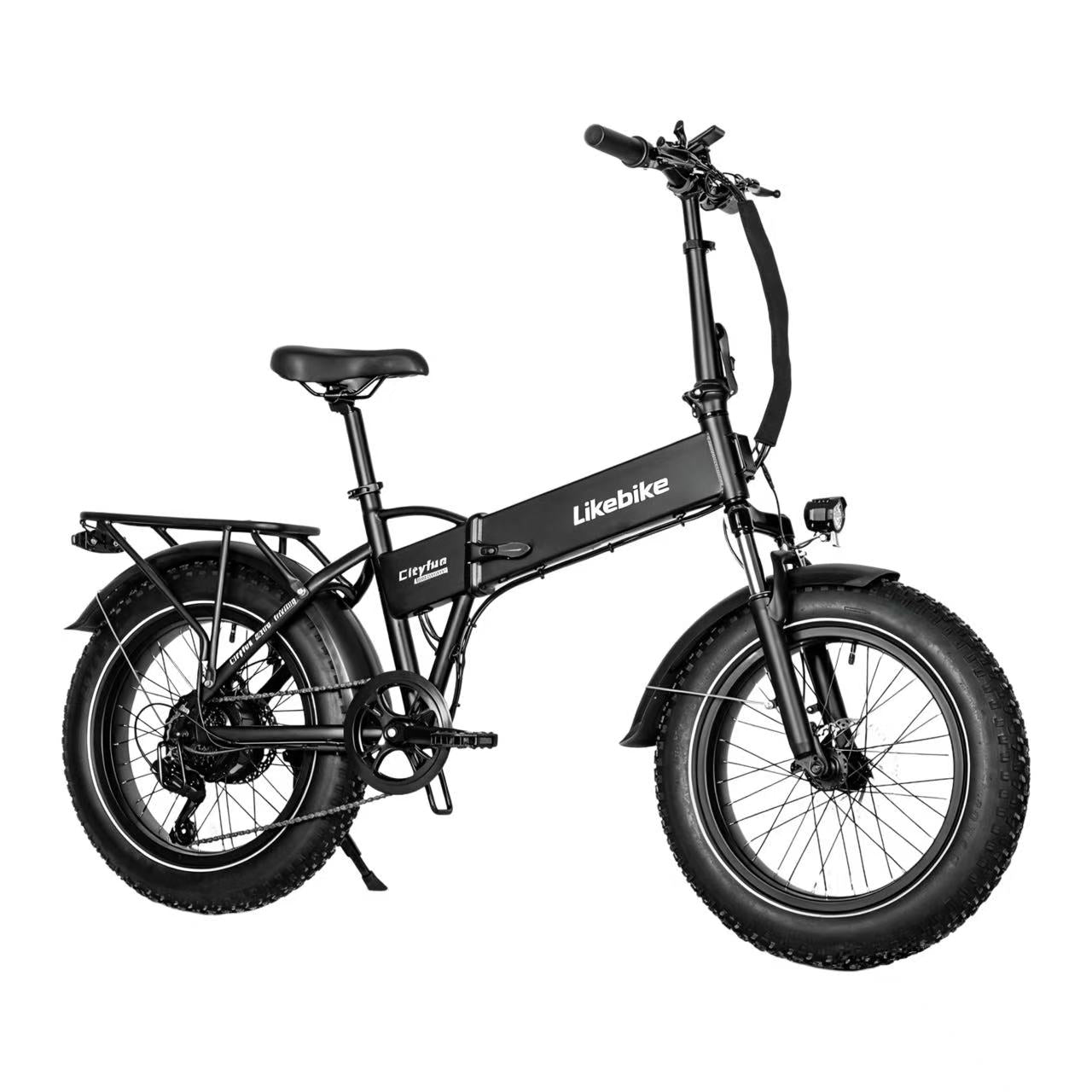 Likebike Cityfun Bicicleta Elétrica Dobrável com Pneus Grandes, Potência de 500W, Bicicleta Elétrica Portátil para Todo Terreno
