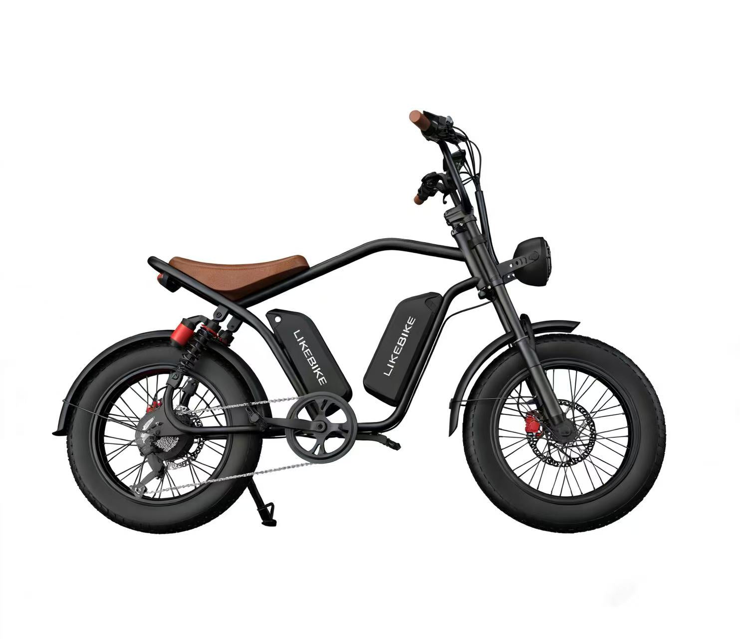 Bicicleta elétrica retrô Likebike U13pro, dupla bateria, longa autonomia