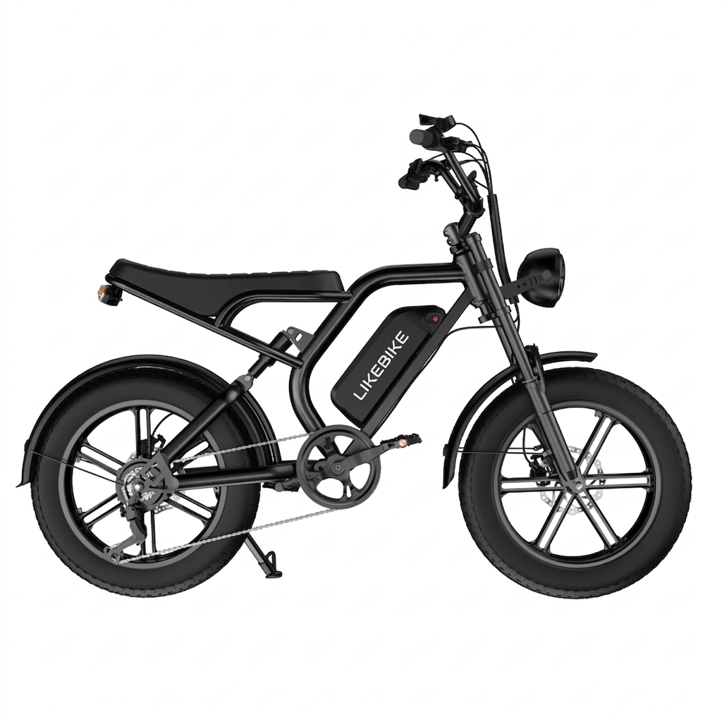 LikeBike Bicicleta Elétrica U15 com Pneus Largos e Alta Autonomia