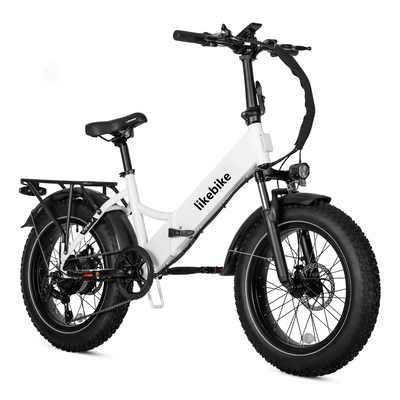 Bicicleta Elétrica Dobrável Cityfun S para Adultos, Ideal para Deslocamentos Urbanos, Motor de 500W, Velocidade Máxima 32 km/h, Autonomia de 46 km, Pneus Antiderrapantes de 20 Polegadas