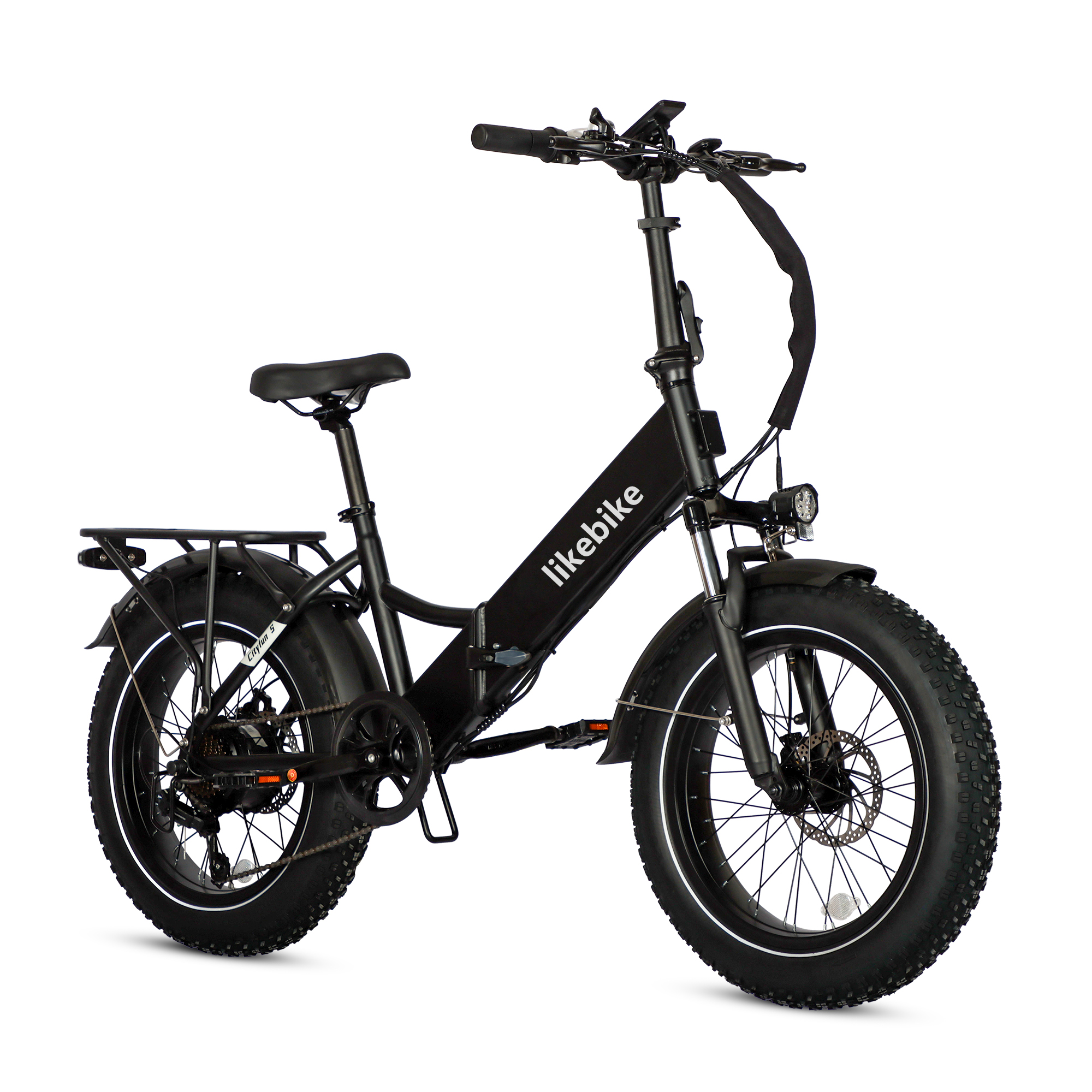 Bicicleta Elétrica Dobrável Cityfun S para Adultos, Ideal para Deslocamentos Urbanos, Motor de 500W, Velocidade Máxima 32 km/h, Autonomia de 46 km, Pneus Antiderrapantes de 20 Polegadas