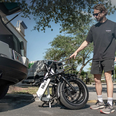 Bicicleta Elétrica Dobrável Cityfun S para Adultos, Ideal para Deslocamentos Urbanos, Motor de 500W, Velocidade Máxima 32 km/h, Autonomia de 46 km, Pneus Antiderrapantes de 20 Polegadas