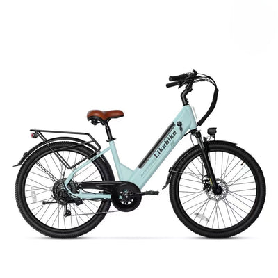 Bicicleta Elétrica Likebike MY2 Modelo Passante 26 Polegadas para Adultos, E-bike de Deslocamento Diário