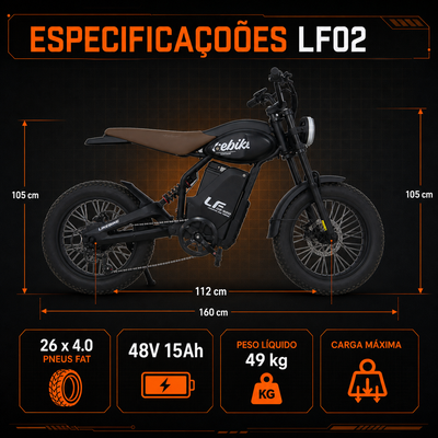 Likebike Bicicleta Elétrica Modelo LF02