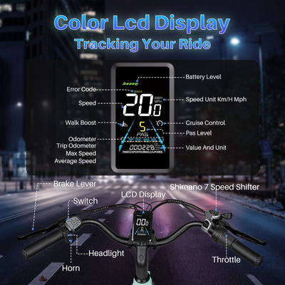 Bicicleta Elétrica Likebike MY2 Modelo Passante 26 Polegadas para Adultos, E-bike de Deslocamento Diário