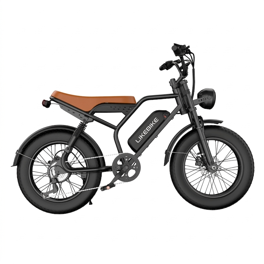 LikeBike Bicicleta Elétrica U11 com Pneus Largos e Alta Autonomia