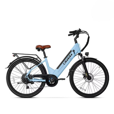 Bicicleta Elétrica Likebike MY2 Modelo Passante 26 Polegadas para Adultos, E-bike de Deslocamento Diário