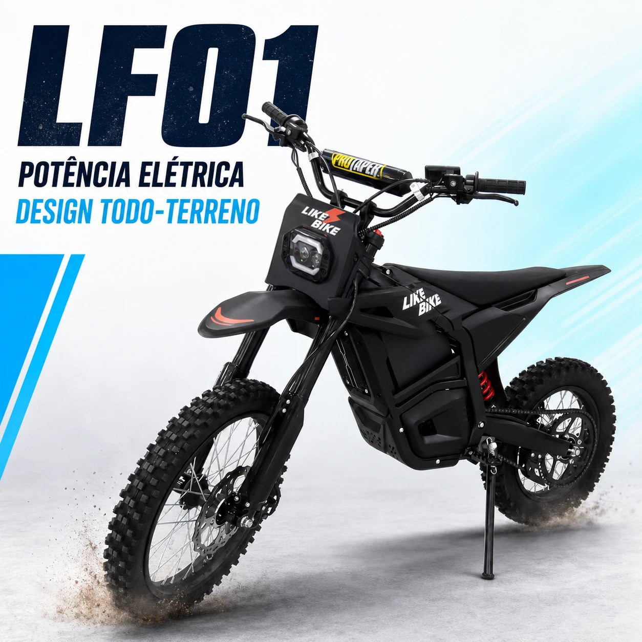 Moto Elétrica Likebike LF01 1000W 48V 23Ah - Off-Road