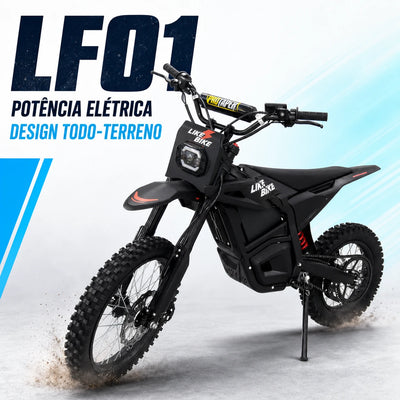 Moto Elétrica Likebike LF01 1000W 48V 23Ah - Off-Road
