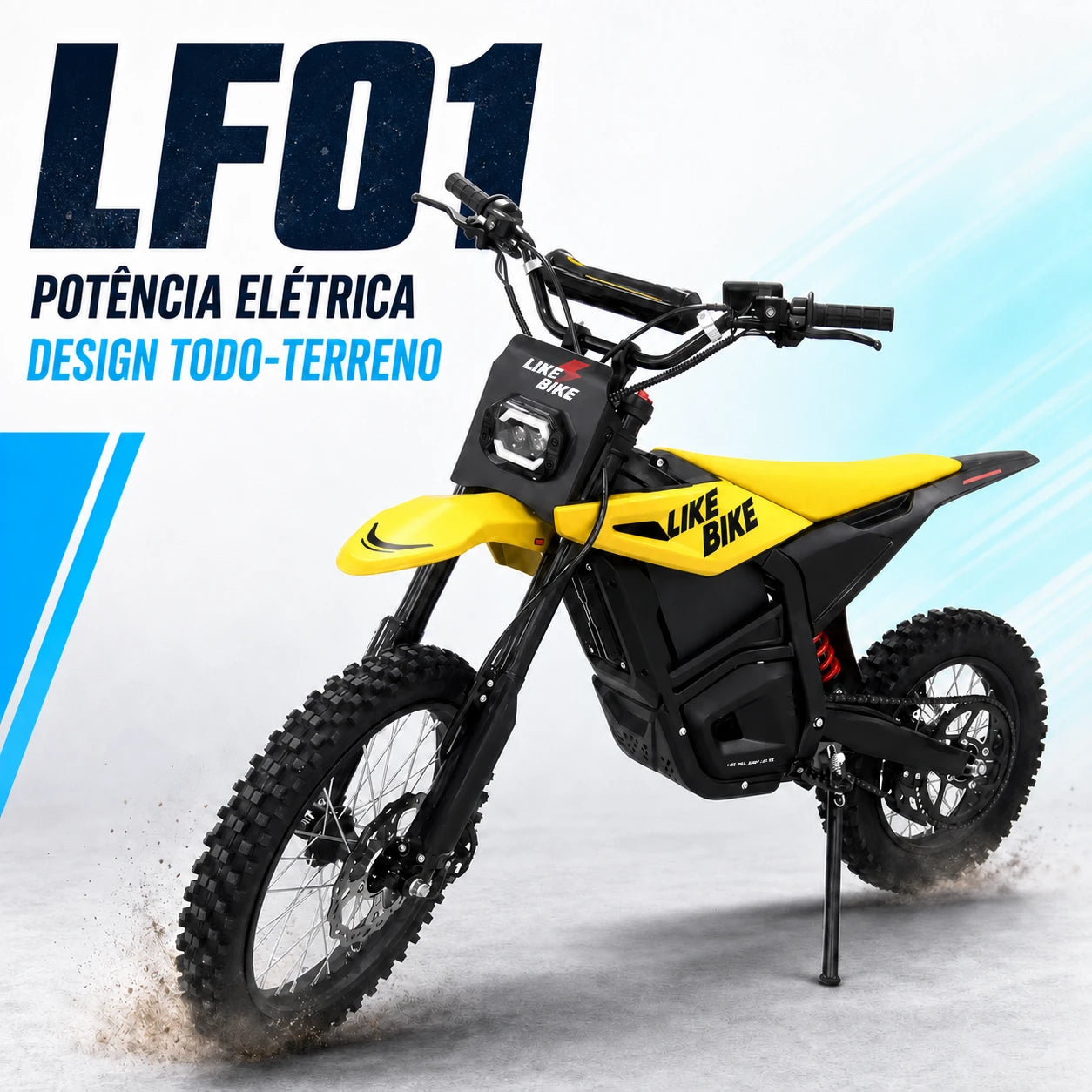 Moto Elétrica Likebike LF01 1000W 48V 23Ah - Off-Road