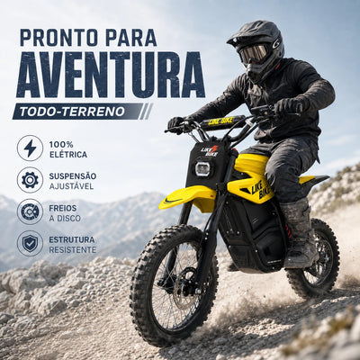 Moto Elétrica Likebike LF01 1000W 48V 23Ah - Off-Road